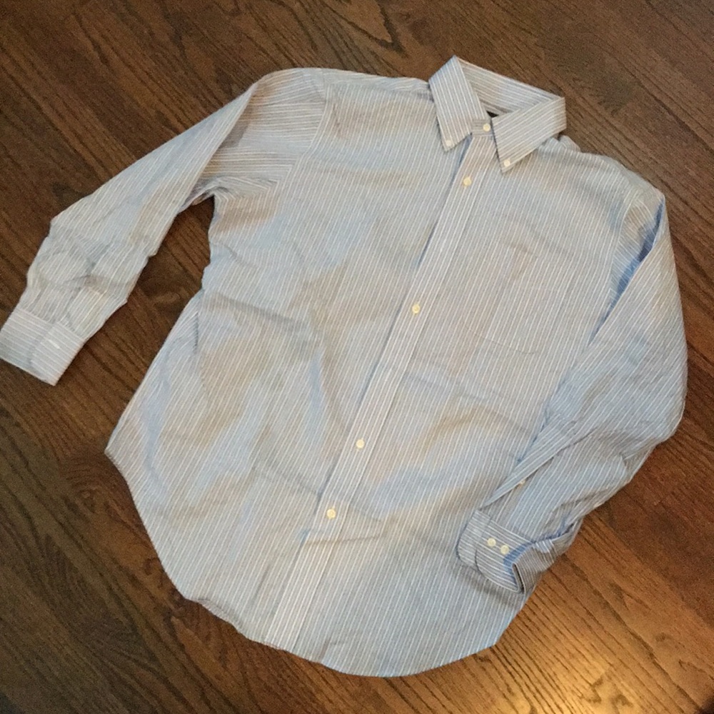 Ralph Lauren blue/white pinstripe button down